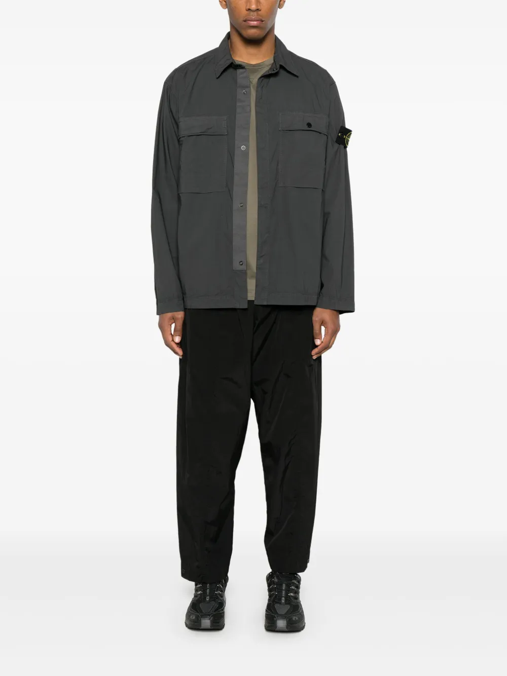 Stone Island Camisa com patch de bússola removível | Camisa jaqueta | Image 2