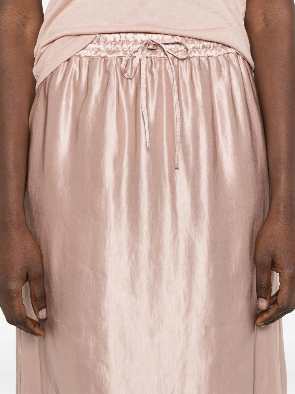 Shop Loulou De Saison Liam Maxi Skirt In Pink