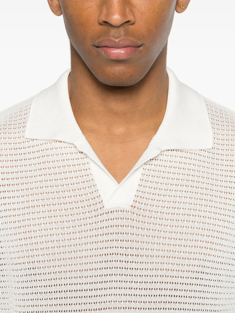Tagliatore Gebreid T-shirt Wit