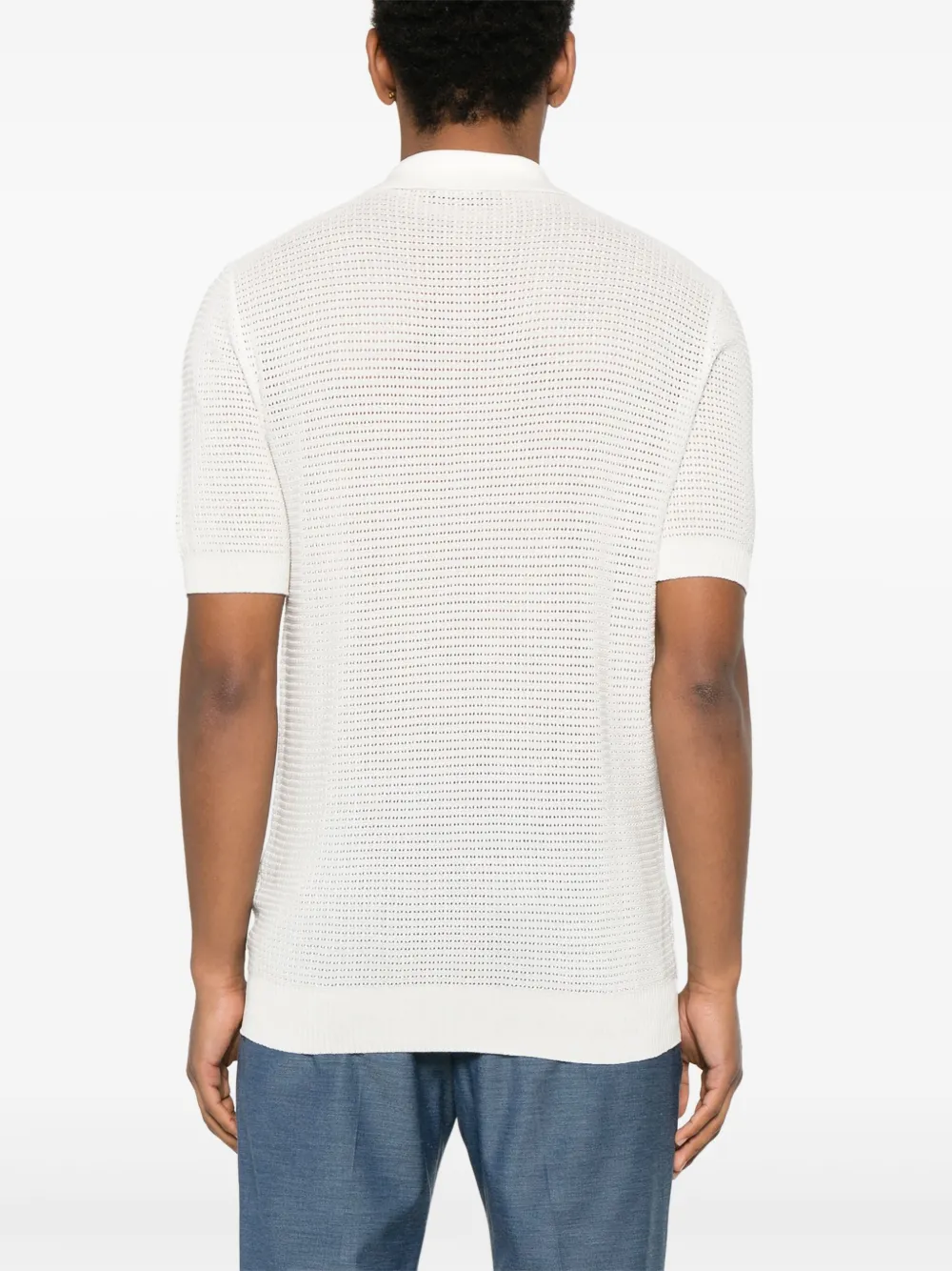 Tagliatore Gebreid T-shirt Wit