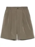 STEIN pleat-detailed shorts - Green
