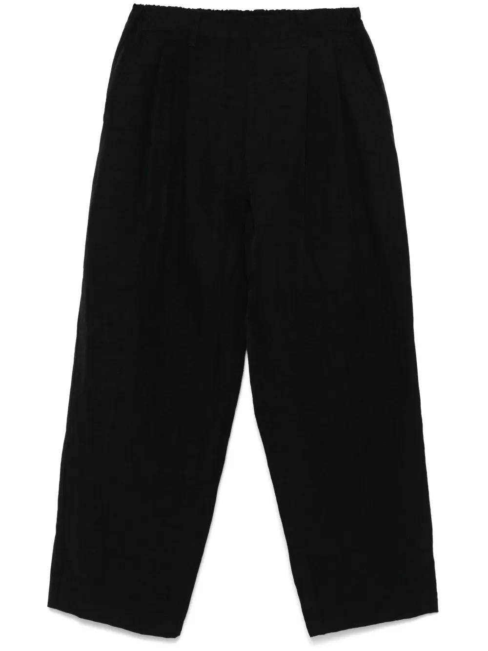 STEIN poplin wide trousers | Black | Image 1