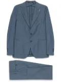 Tagliatore denim-effect suit - Blue