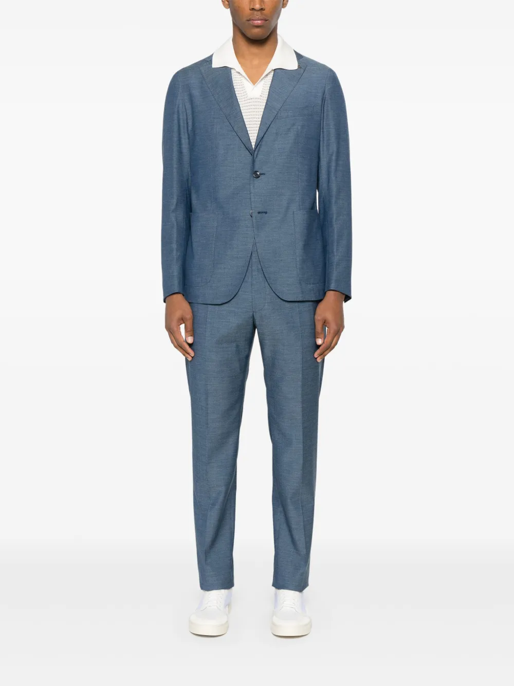 Tagliatore denim-effect suit | Single Breasted Suits | Image 2