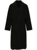 STEIN windproof double-breasted trench coat - Black
