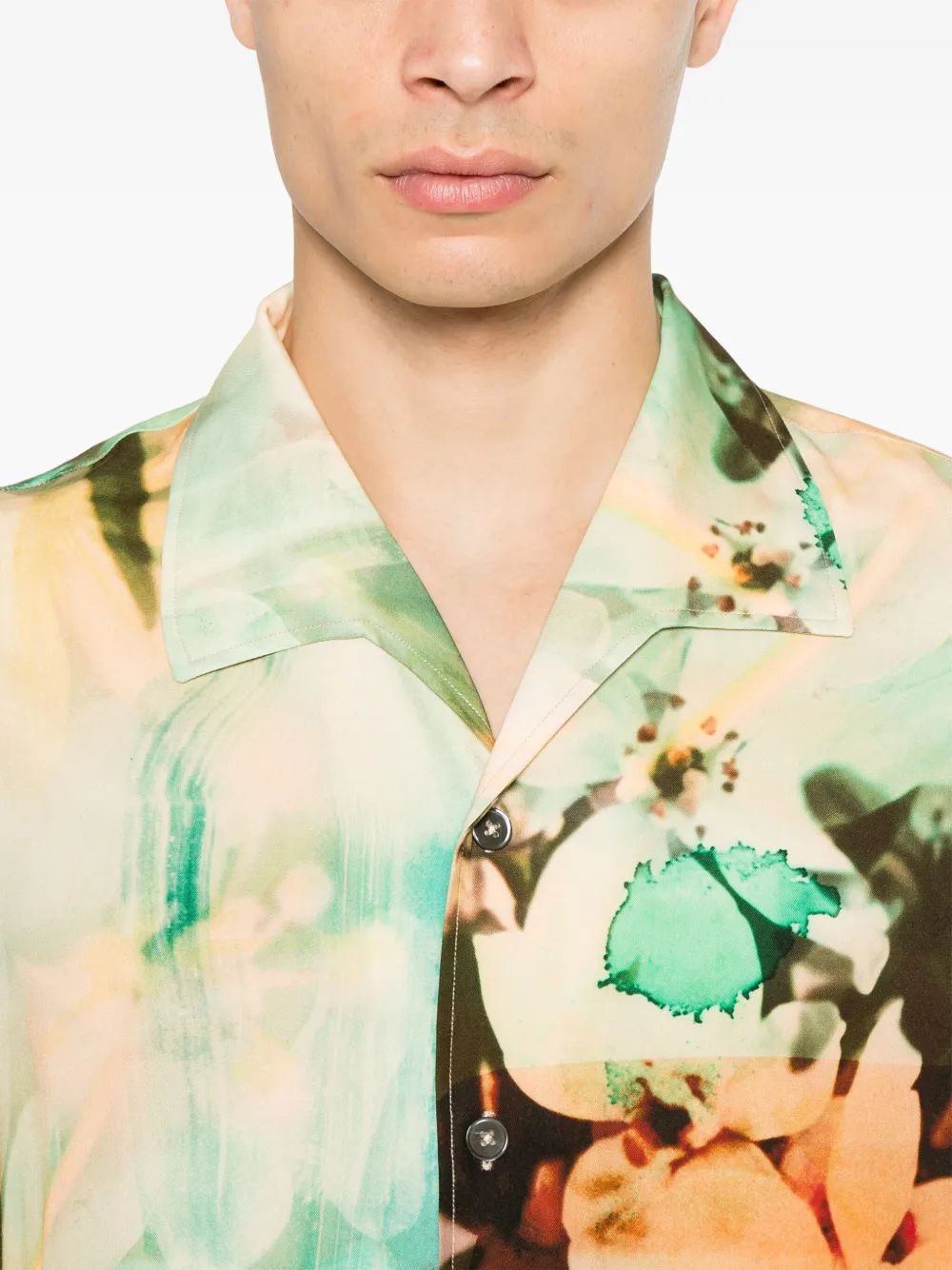 Paul Smith Overhemd met print Groen