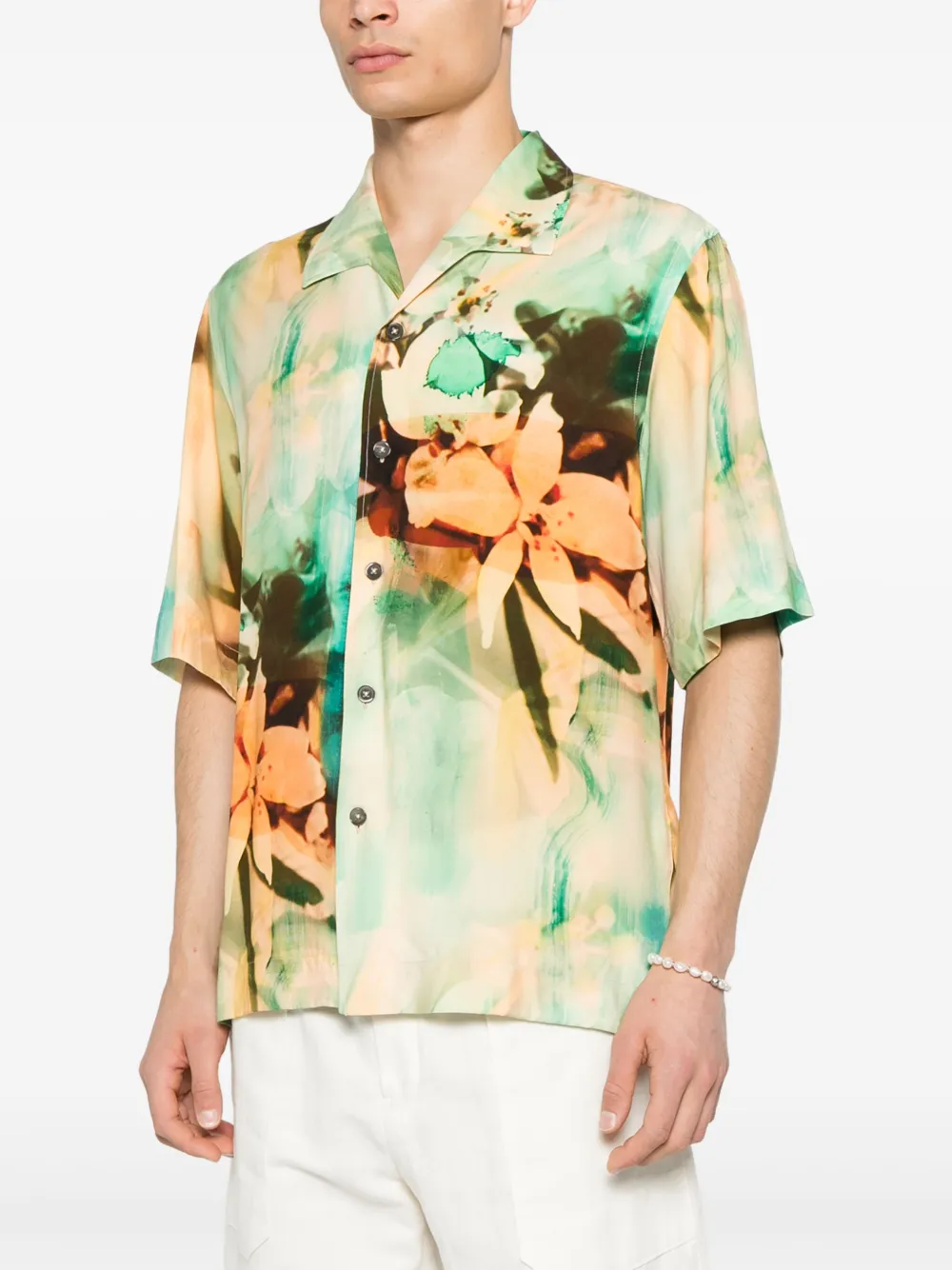 Paul Smith Overhemd met print Groen