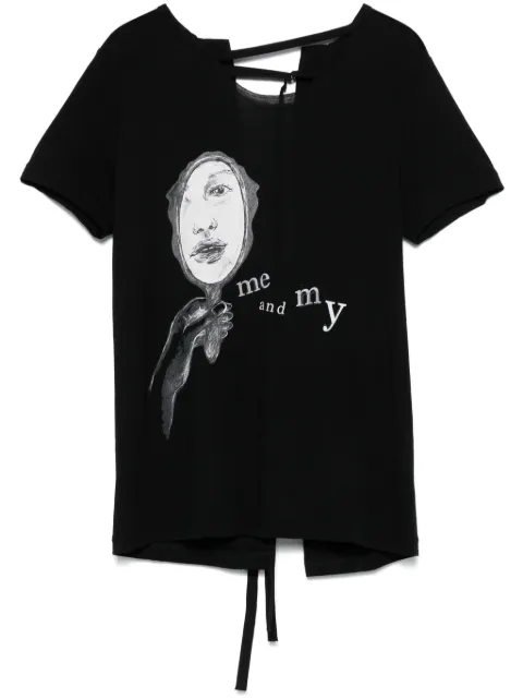 Yohji Yamamoto illustration-print T-shirt
