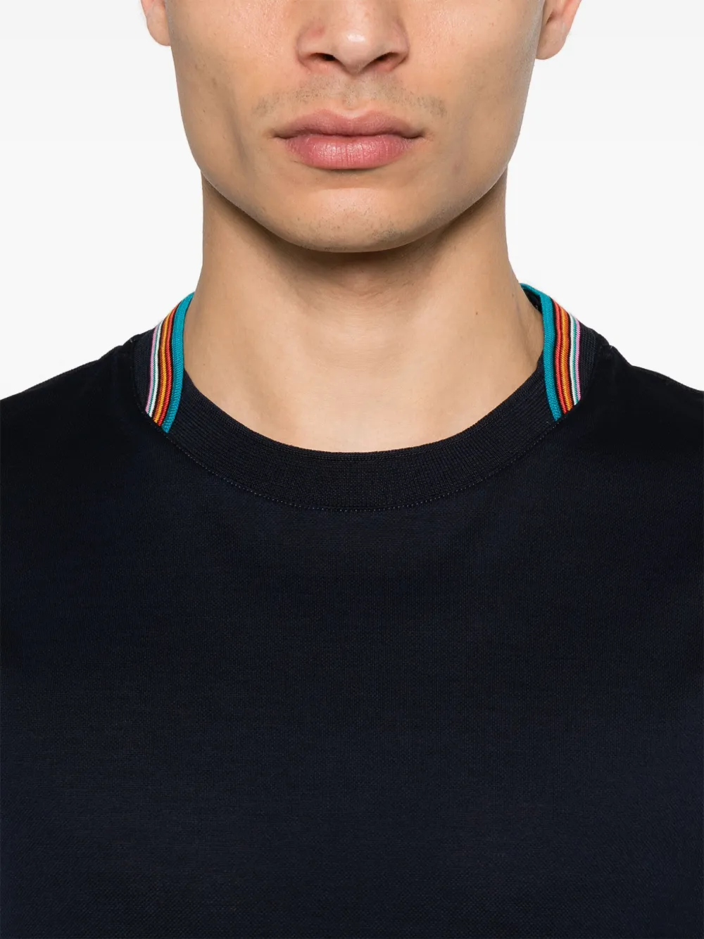 Shop Paul Smith Signature Striped T-shirt In Blue