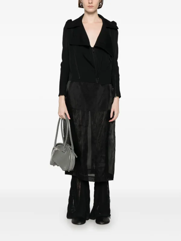 Yohji Yamamoto ウールライダースジャケット | ブラック | FARFETCH JP