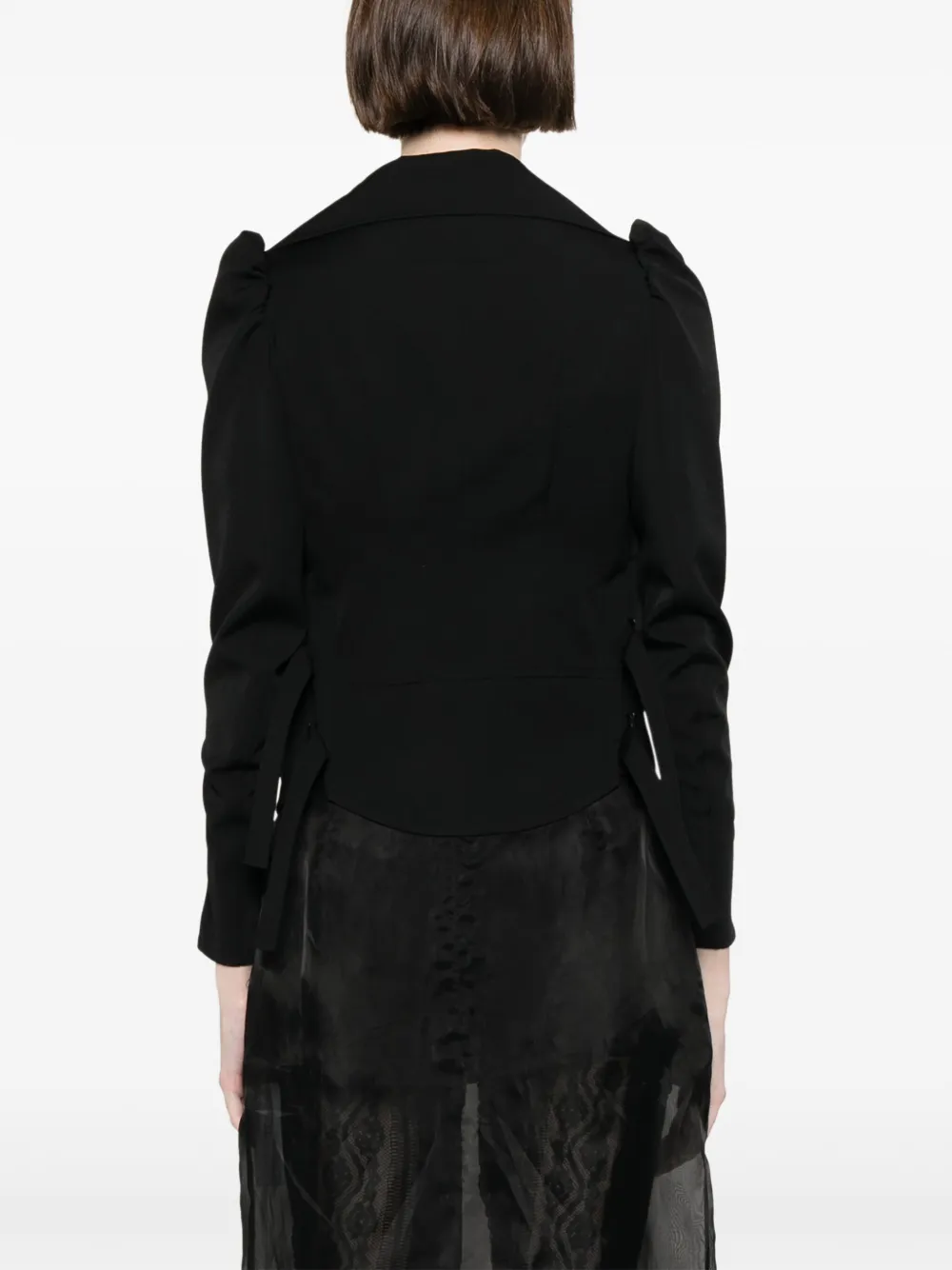 Yohji Yamamoto Wollen bikerjack Zwart