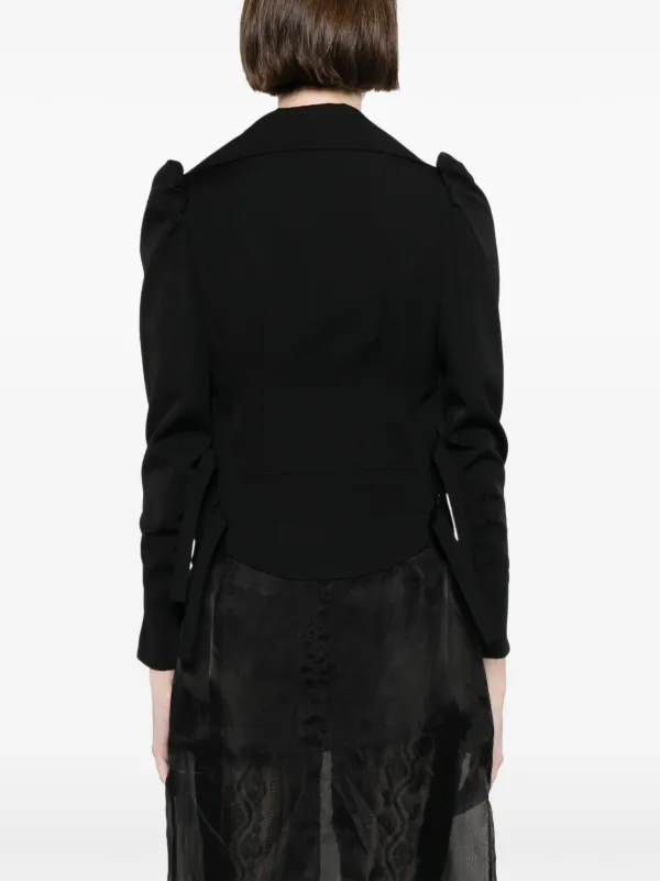 Yohji Yamamoto ウールライダースジャケット | ブラック | FARFETCH JP