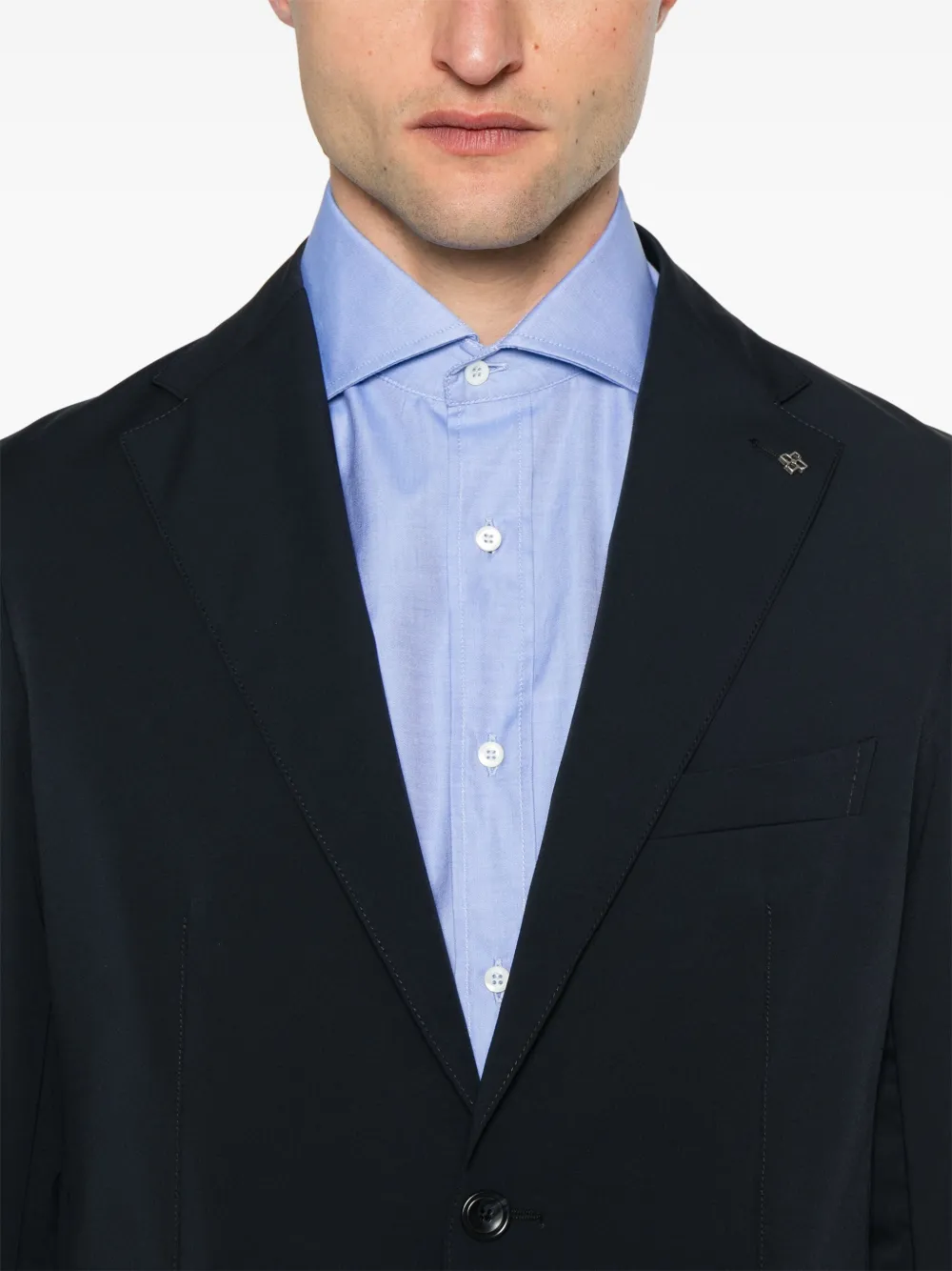Tagliatore Pak met enkele rij knopen Blauw