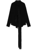 Yohji Yamamoto drape-panel shirt - Black