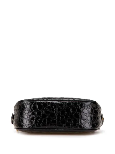 Ferragamo Pre-Owned 2000-2024 Croc Embossed Leather Vara crossbody bag IRGIV1EICXY4PGUB - 2