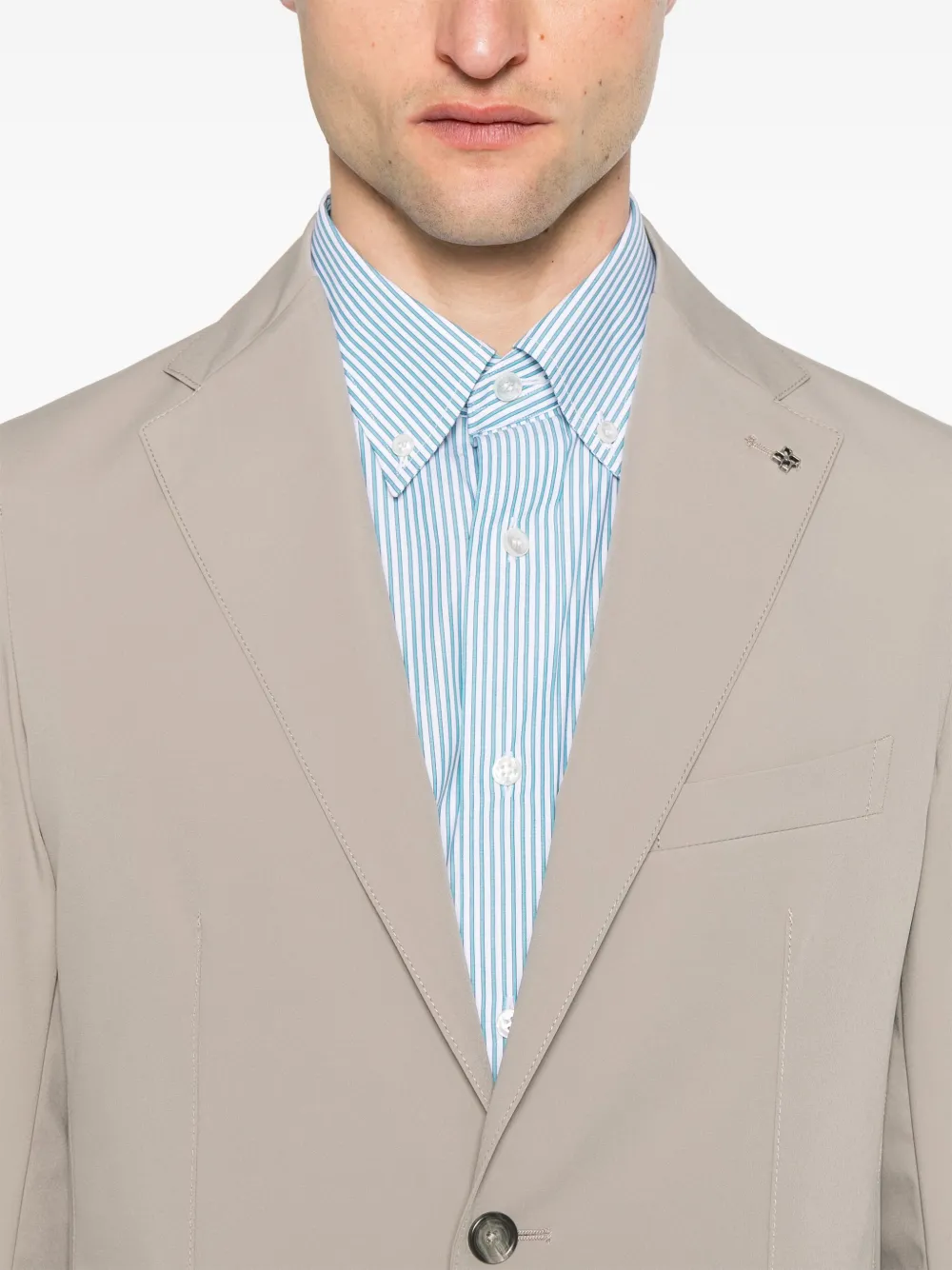 Tagliatore Pak met enkele rij knopen Beige