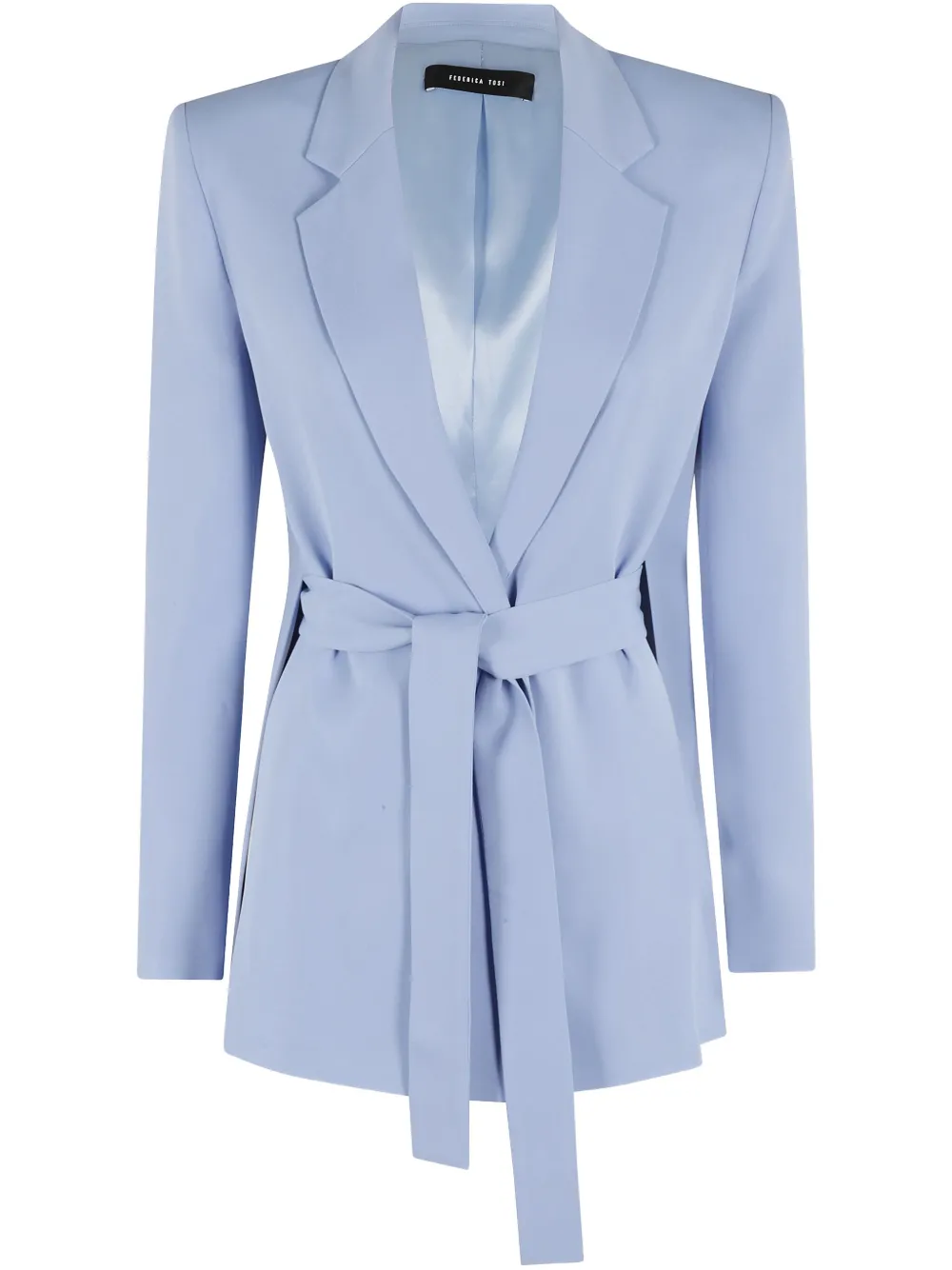 Federica Tosi Blazer met ceintuur Blauw