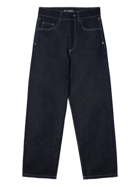 Sunnei contrast-stitching jeans