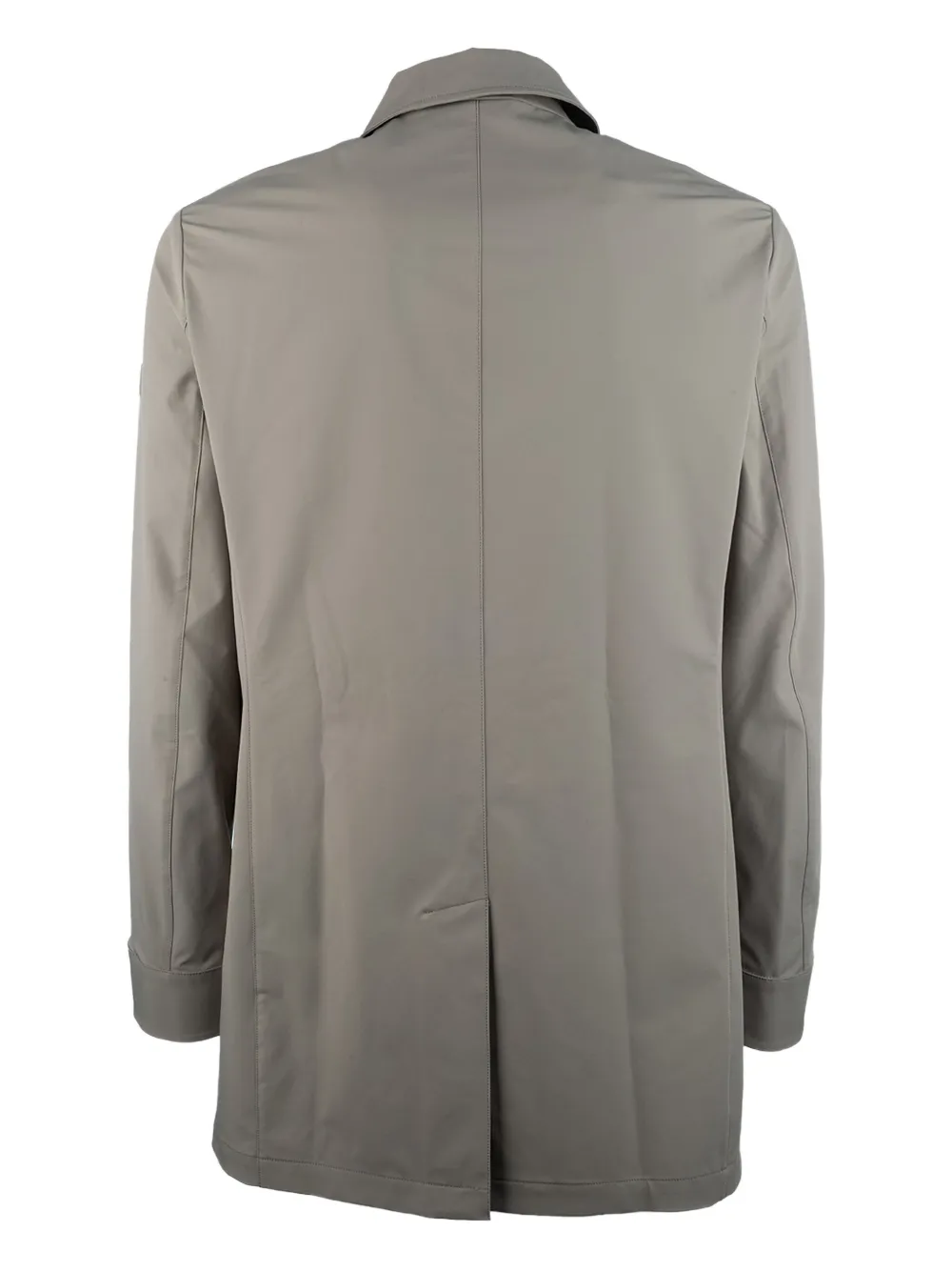 Duno Malbec Torano trenchcoat met enkele rij knopen Grijs