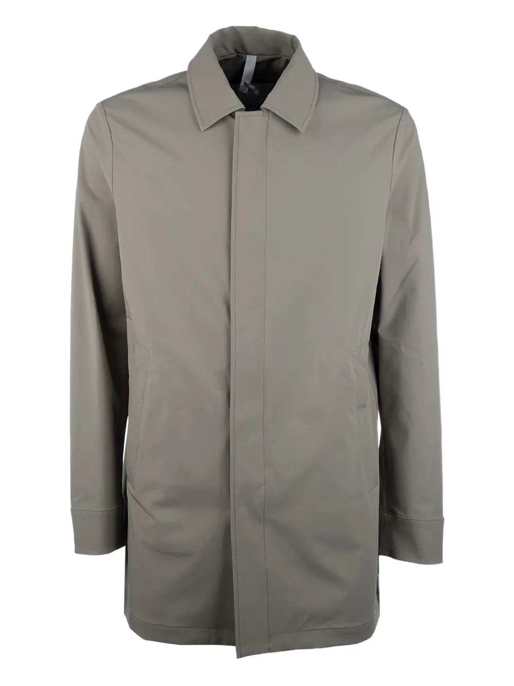 Duno Malbec Torano single-breasted trench coat Grijs