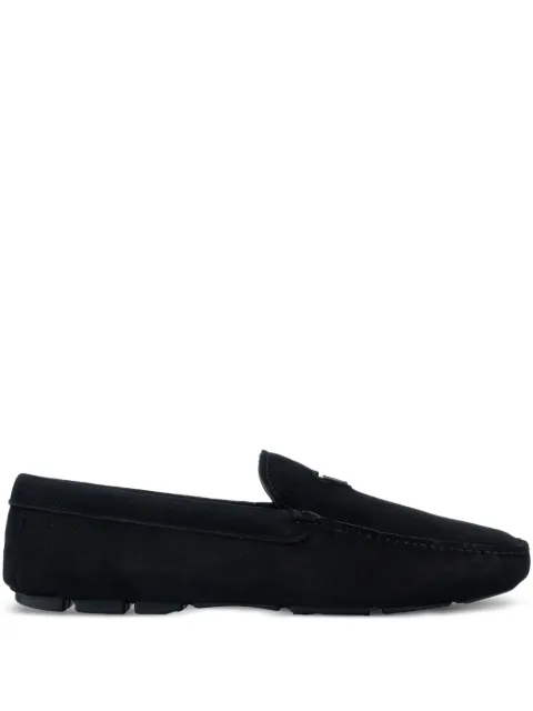 Prada triangle-logo loafers
