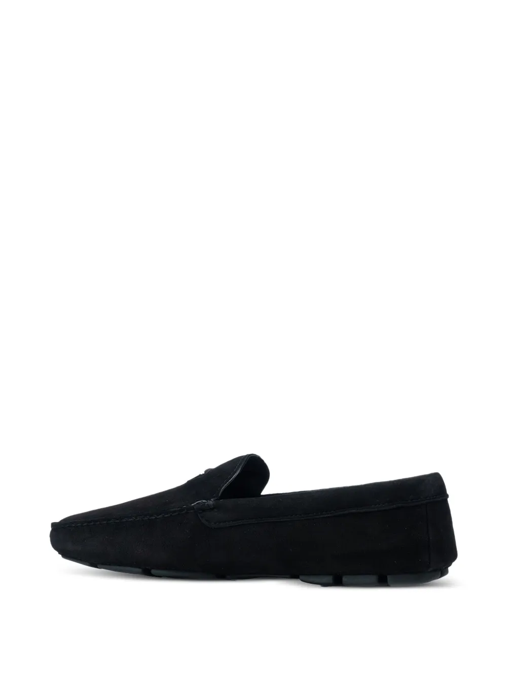 Prada Loafers met logo Zwart
