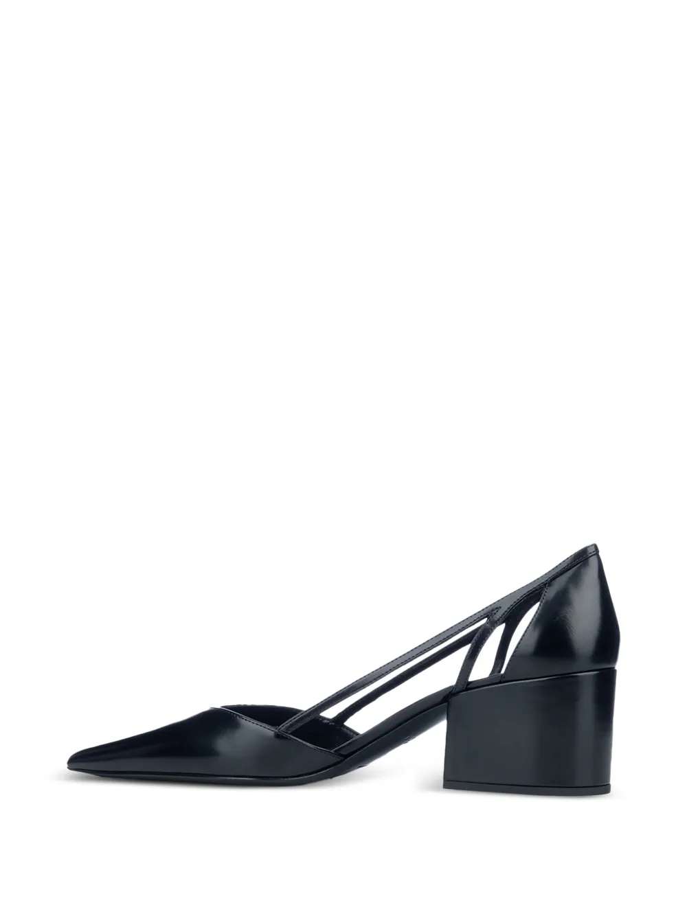 Prada 50 mm pumps met uitgesneden details Zwart