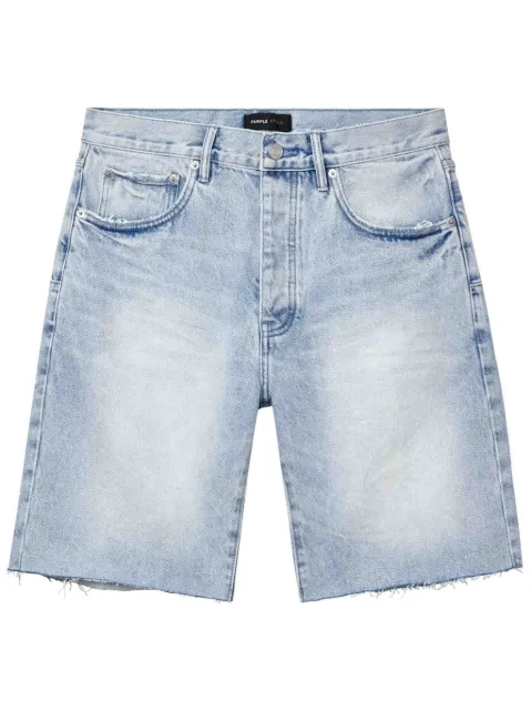 Purple Brand Bermuda jeans de algodão