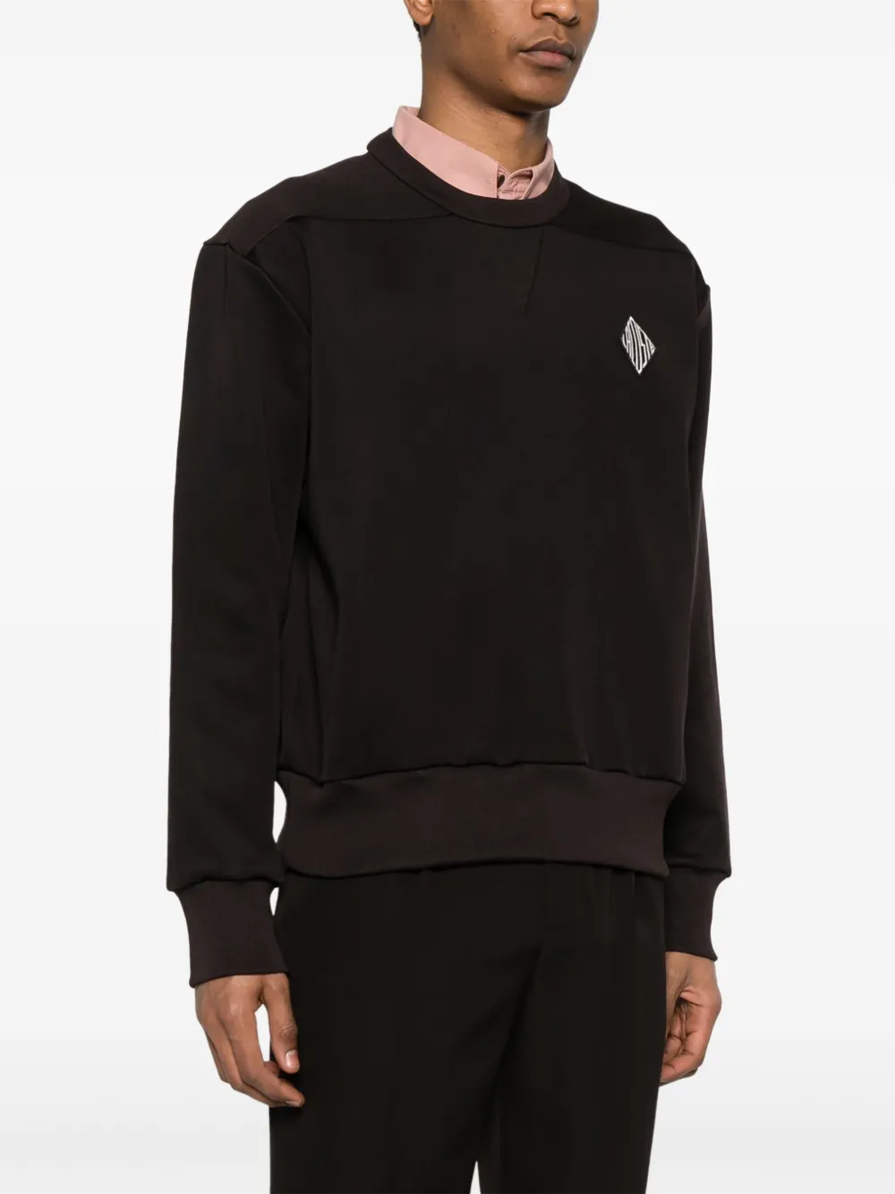 Lacoste Badges I sweater Bruin