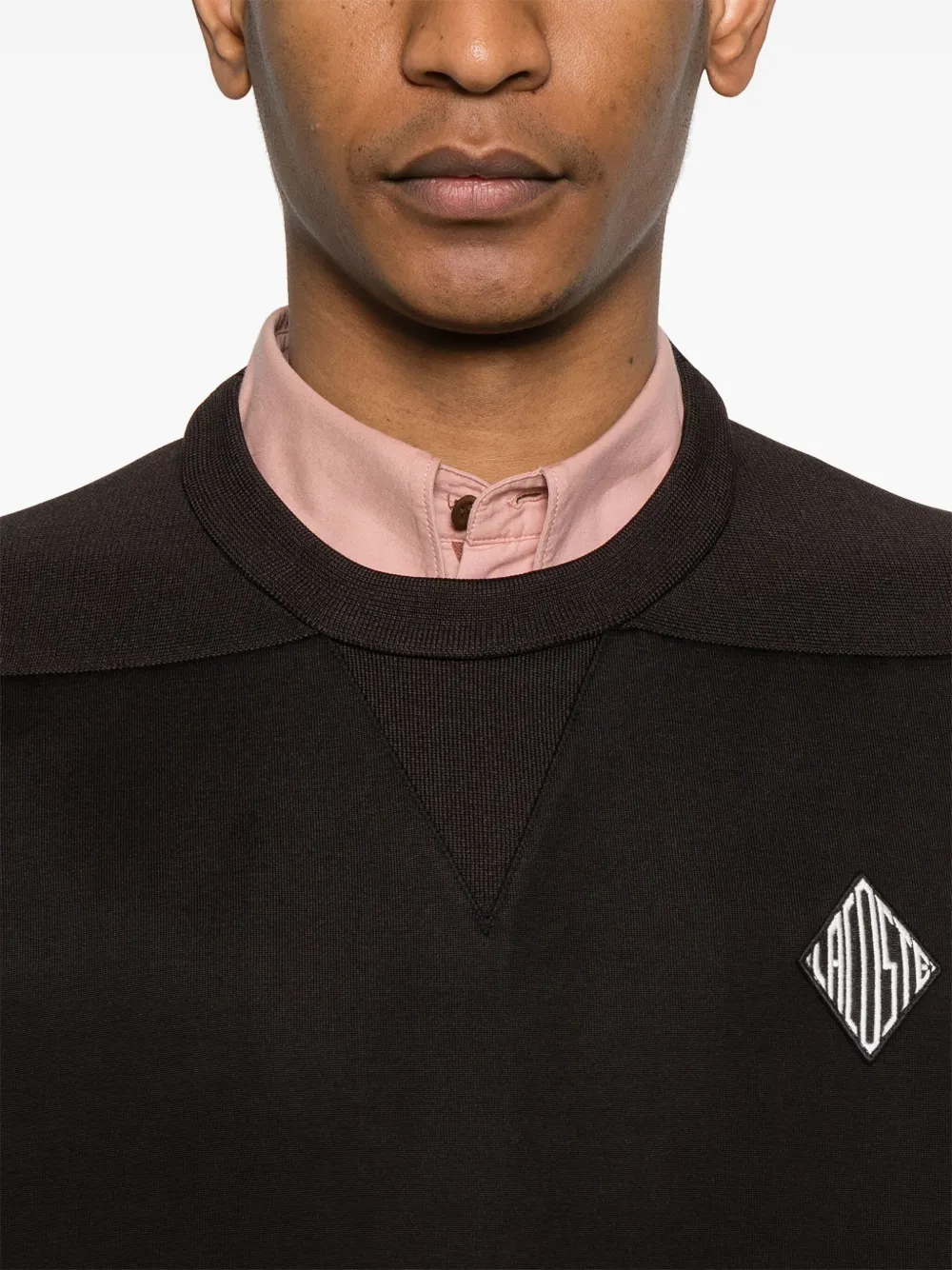Lacoste Badges I sweater Bruin