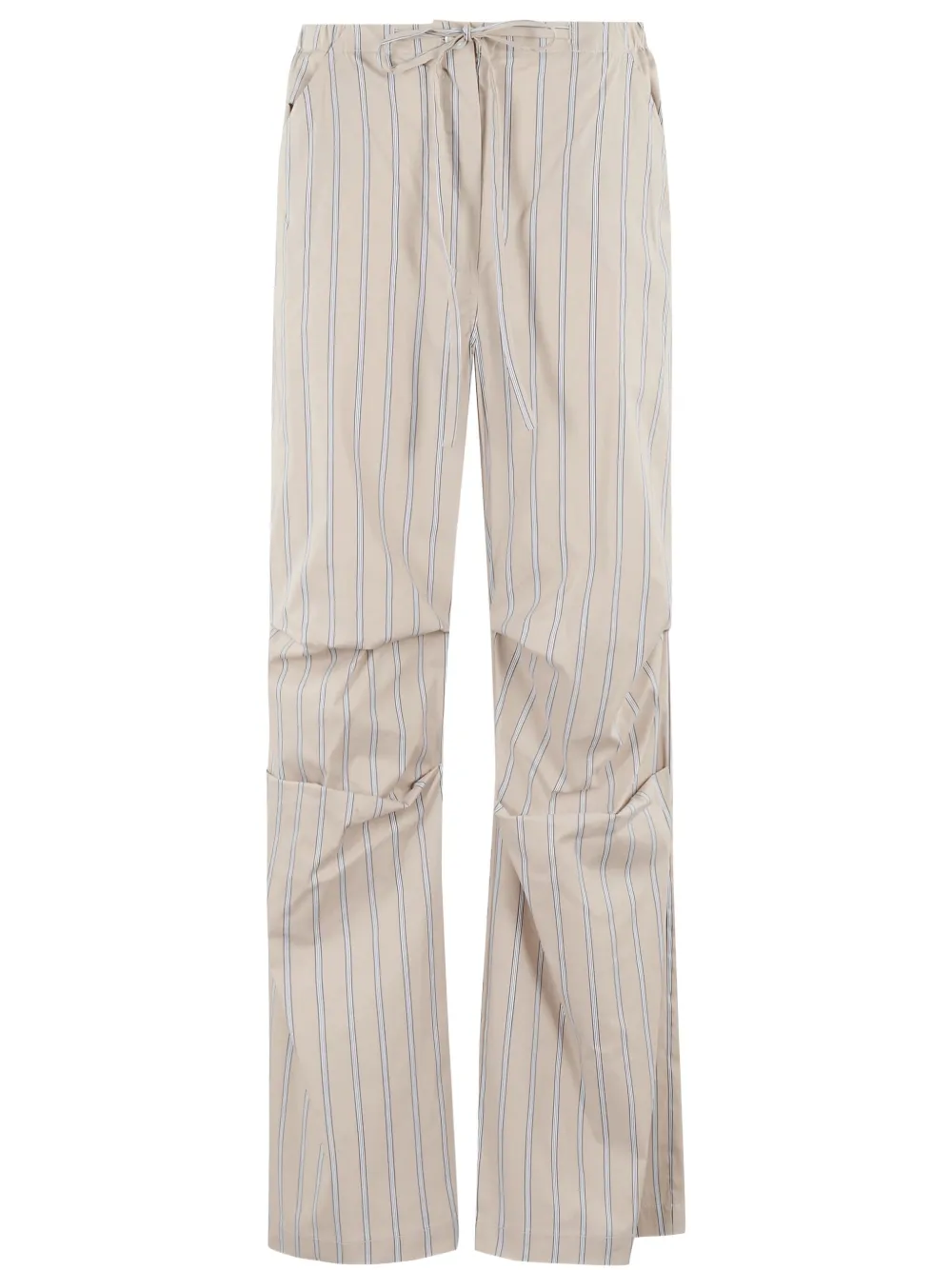 cotton-blend trousers