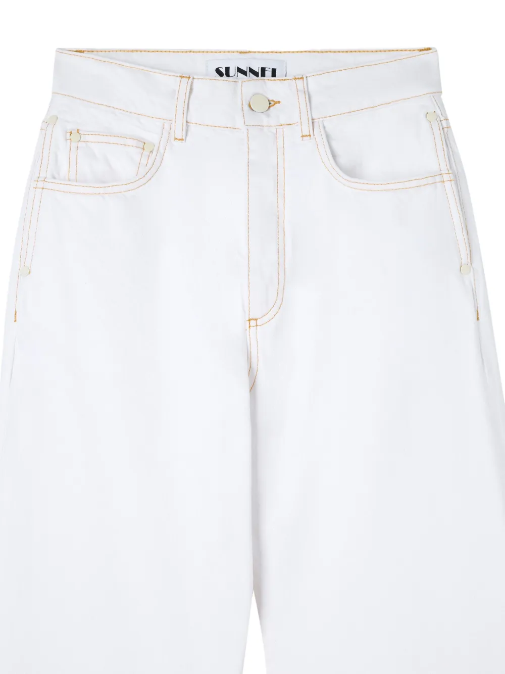 Sunnei Broek met toelopende pijpen Wit