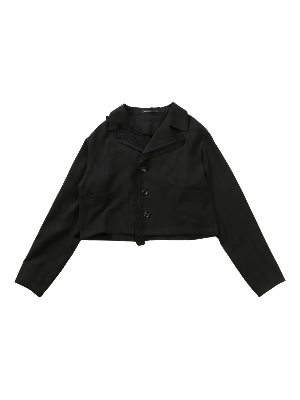 Y's cropped shirt jacket Zwart