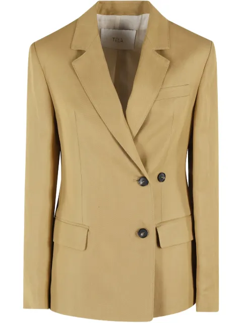 Tela blazer con botones