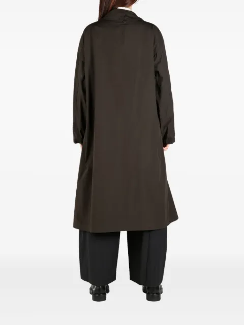 Y's draped-detail trench coat YPC13029 - 3