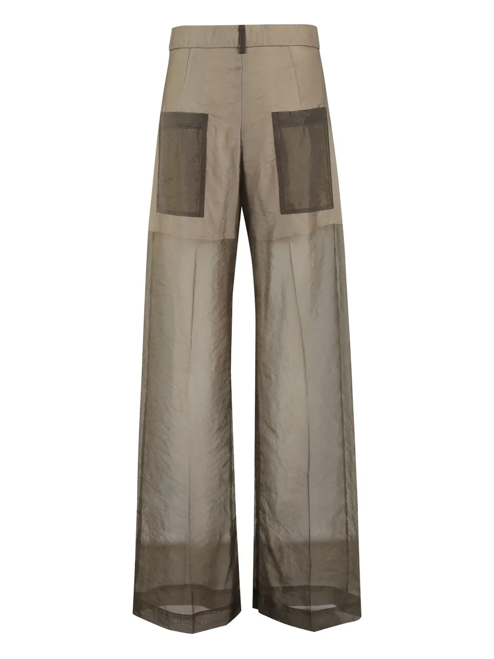 Tela sheer-overlay trousers - Groen
