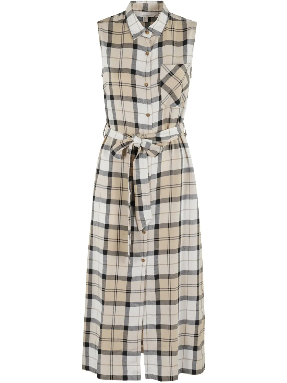 checked shirt dress