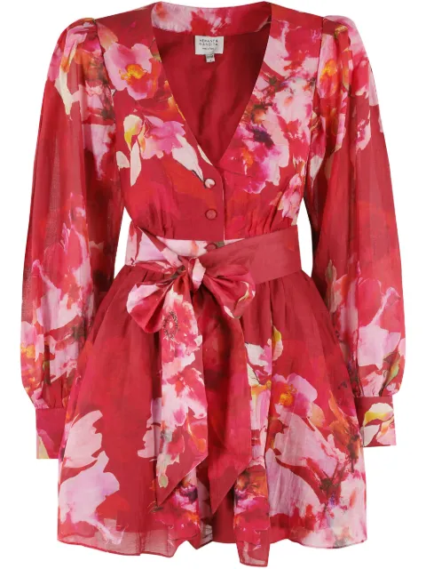 Hemant And Nandita floral mini dress