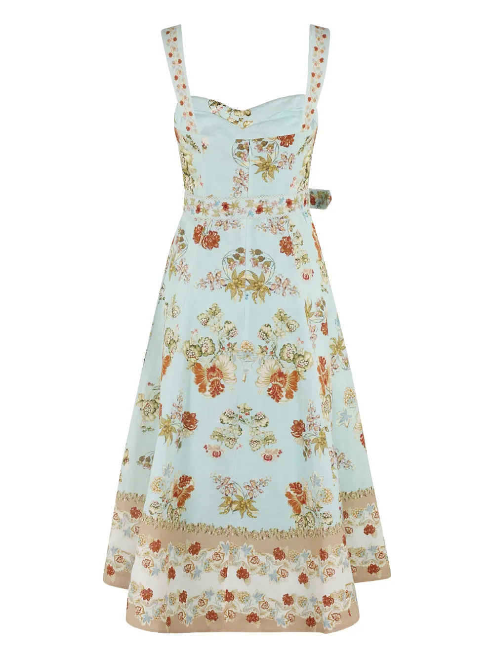 Hemant And Nandita belted midi dress - Blauw