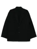 STEIN poplin single-breasted jacket - Black