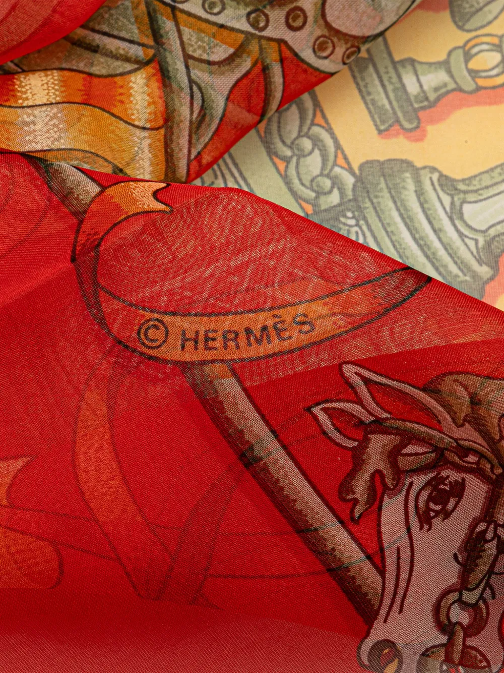 Hermès Pre-Owned foulard Luna Park en soie et chiffon 20e siècle | Image 2