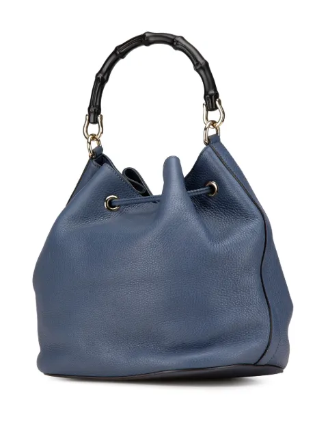 Gucci Pre-Owned 2000-2015 Leather Miss Bamboo Tassel bucket bag I647H5WW3DDTQ6DK - 1