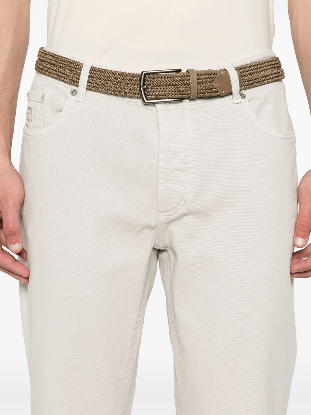 Brunello Cucinelli Twill broek Beige