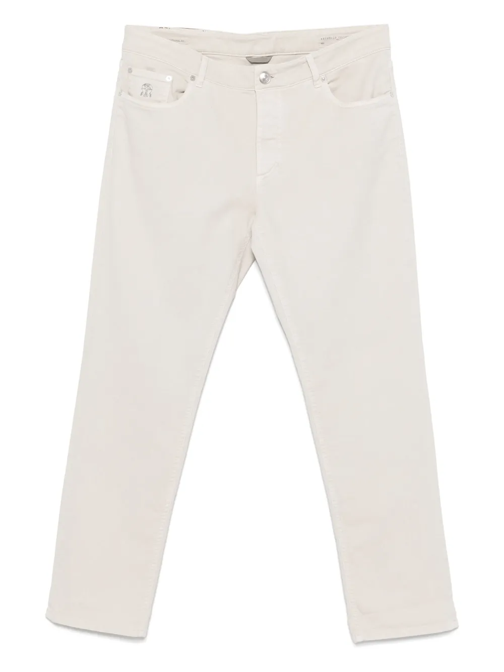 Brunello Cucinelli twill trousers | Neutrals | Image 1