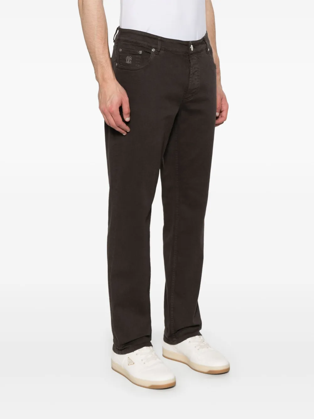 Brunello Cucinelli Twill broek Bruin