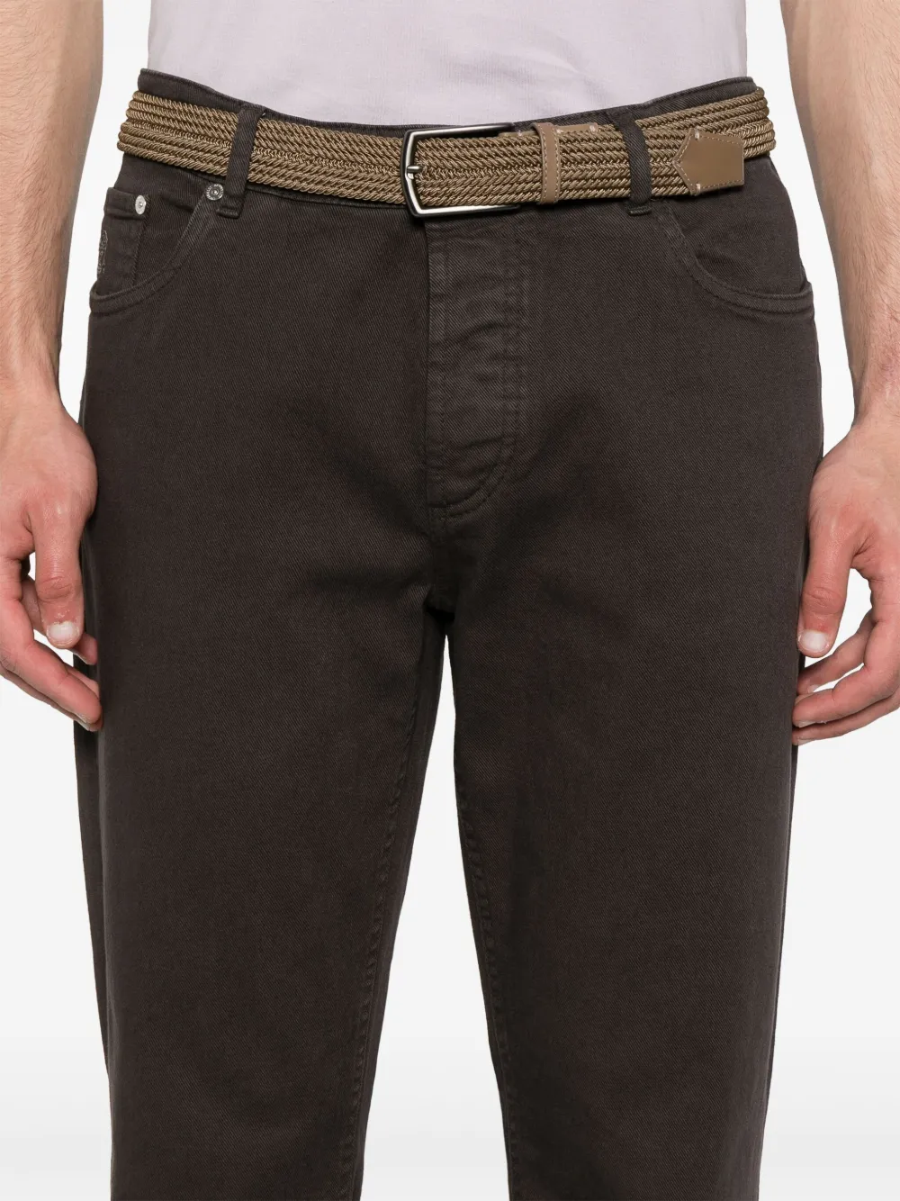 Brunello Cucinelli Twill broek Bruin