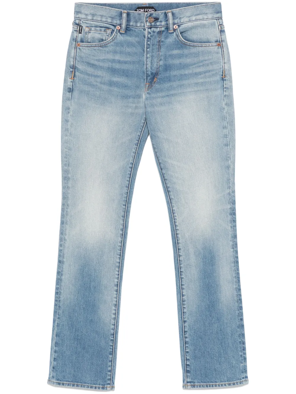 TOM FORD Jeans met logopatch Blauw