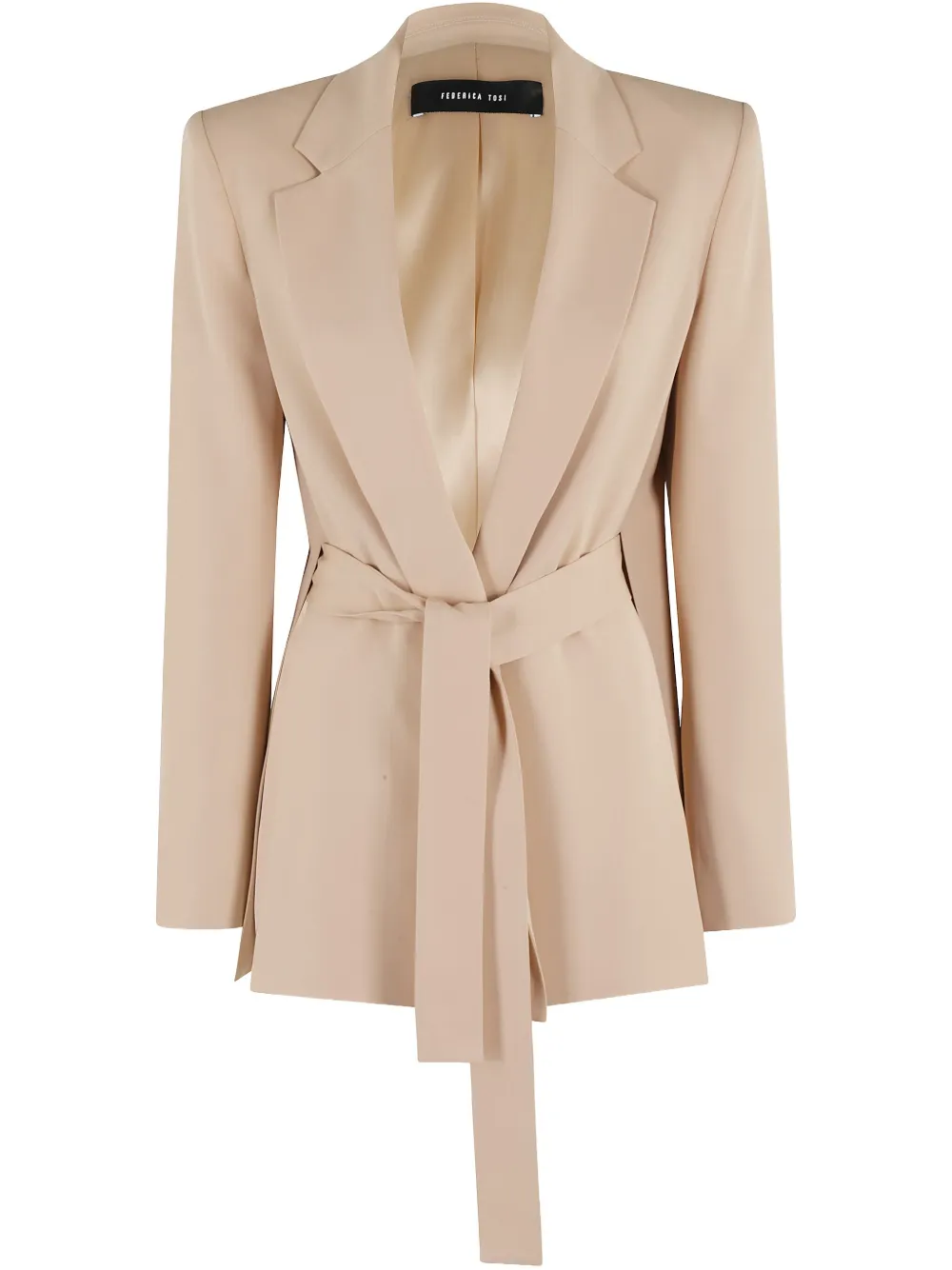 Federica Tosi Blazer met ceintuur Beige