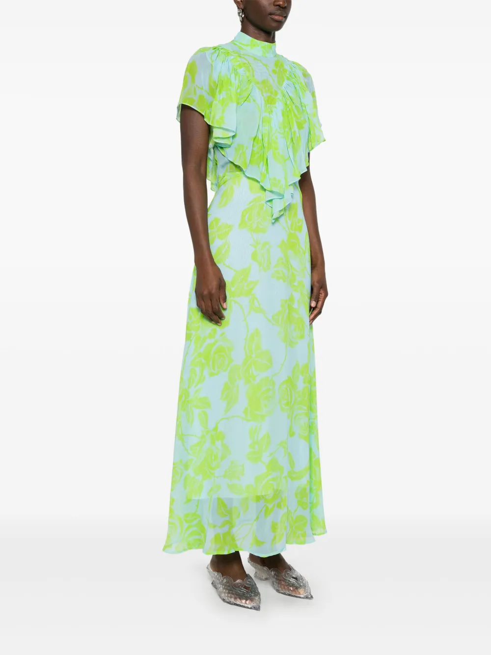 Essentiel Antwerp Honolulu midi-jurk Blauw