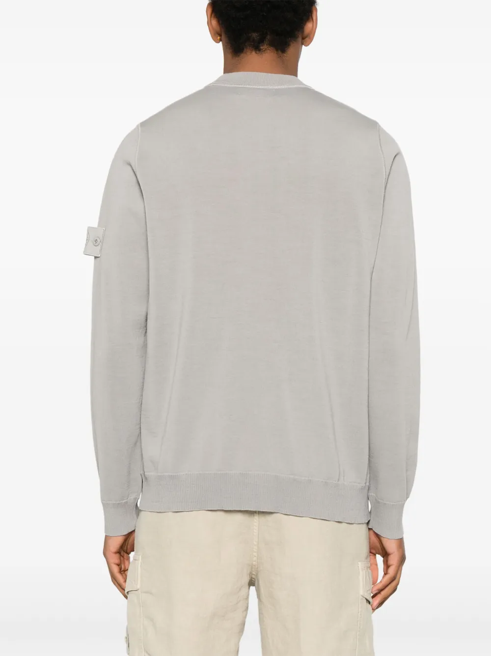 Stone Island T-shirt met Compass-logopatch Grijs